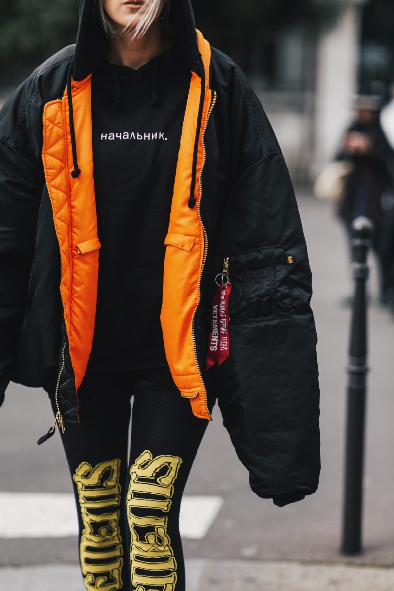 total vetements look paris fashion week streetstyle 2017 vogue