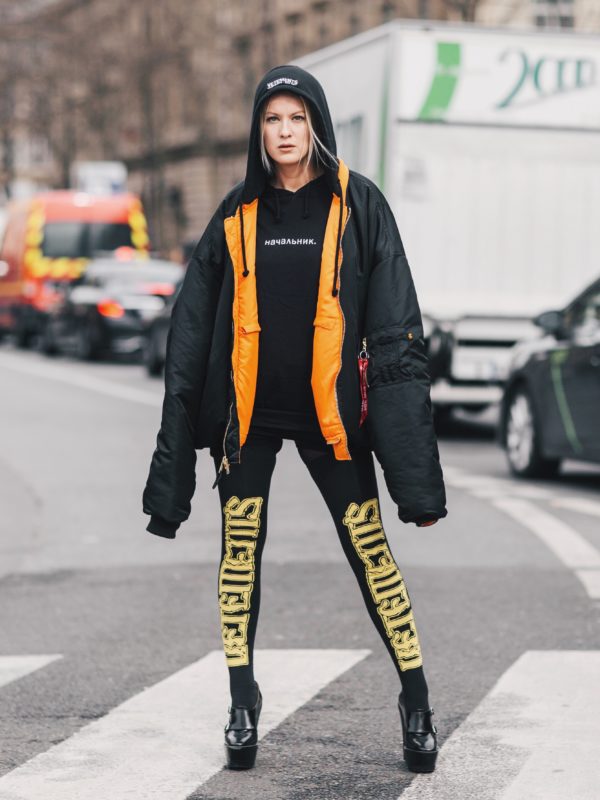 palina pralina vetements total look luisaviaroma lvr pfr paris fashion week streetstyle 2017