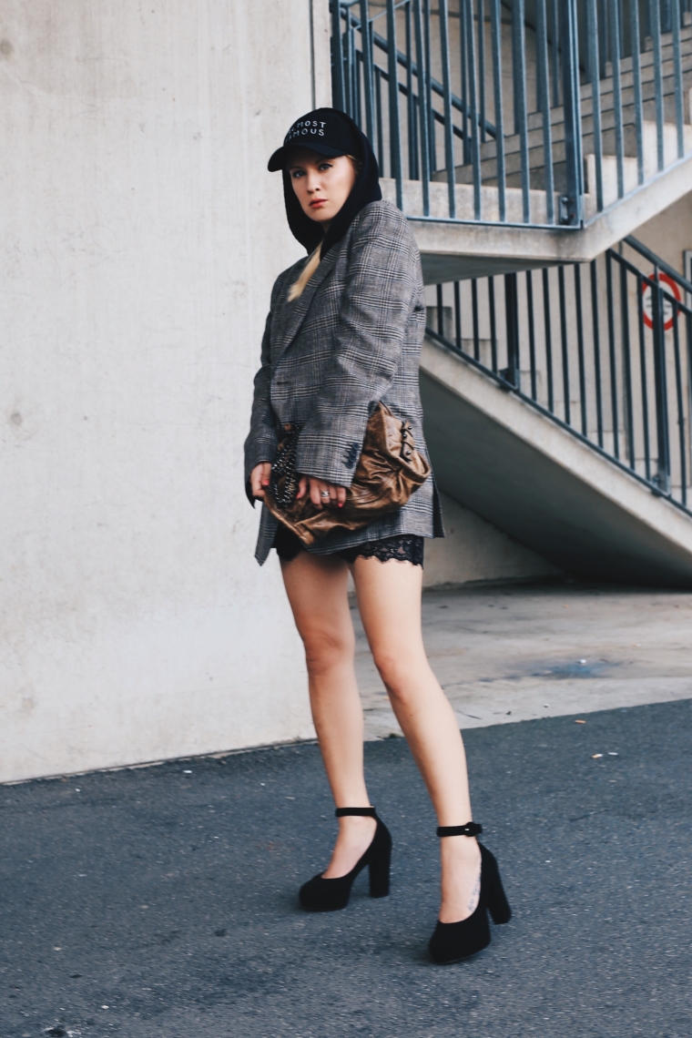 xxl checked blazer jacket balenciaga style must have 2017 2018