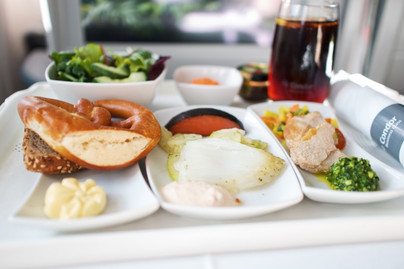 condor business class food