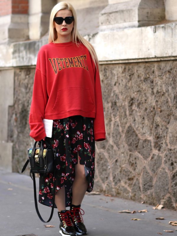 before john galliano show streetstyle pfw paris fashion week vetements