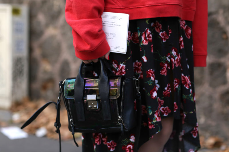 phillip lim mini pashli bag, flower dress