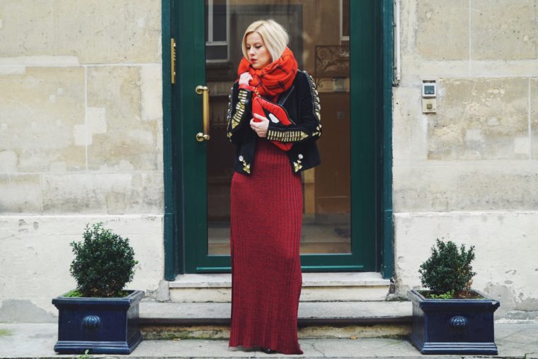 rockiger look paris fashion week streetstyle givenchy zara