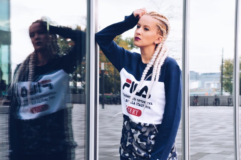 Rasta, Blond, Fila Sweatshirt
