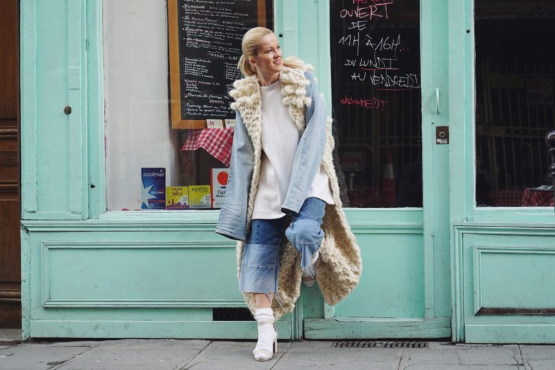 allude cashmere paris fashion week 2016 streetstyle pfw denim trend