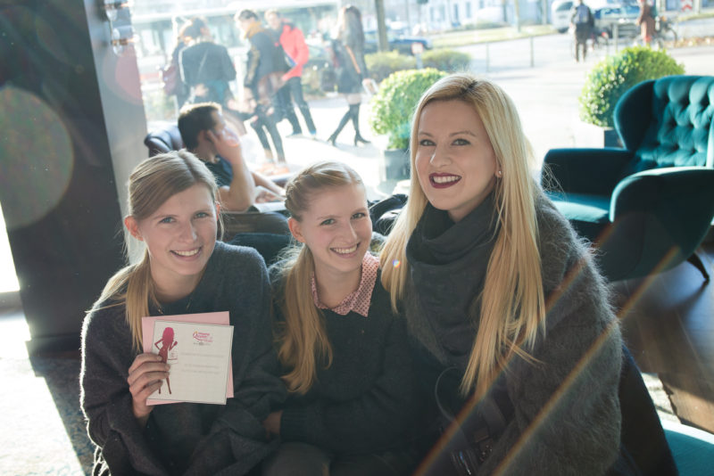 shopping queens gewinnerinnen, cafe, treffen