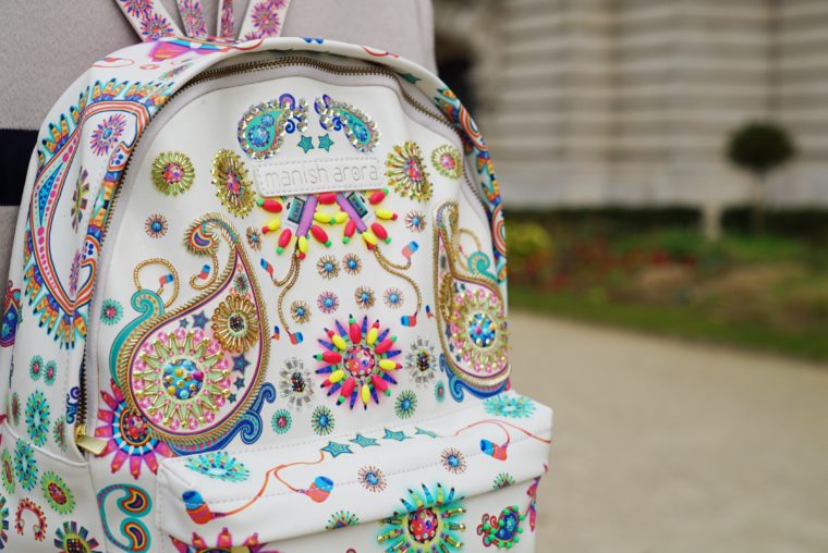 manish arora backpack streetstyle details