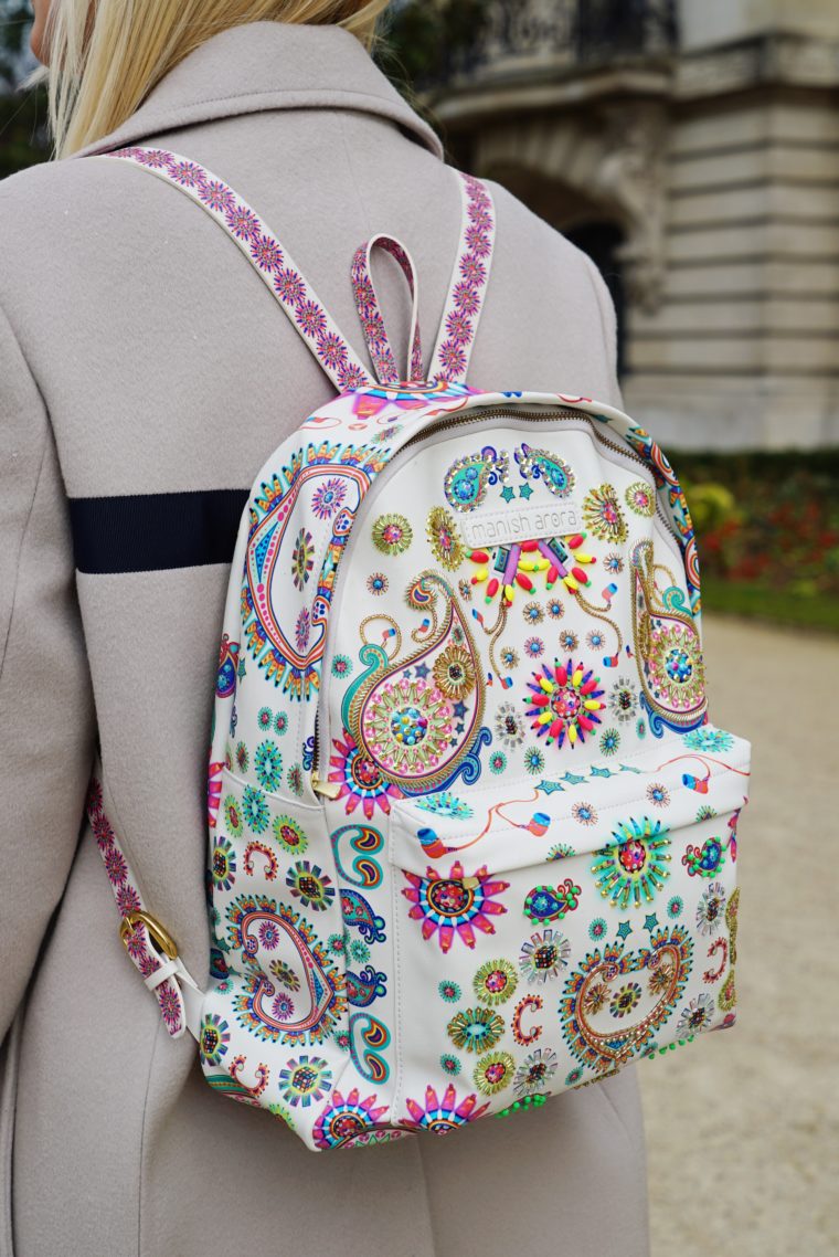 must have trend rucksack backback manish arora paris fashion week streetstyle details