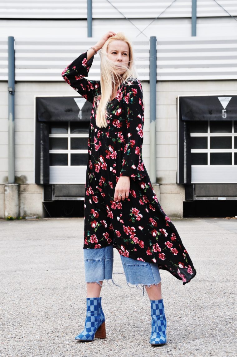 kleid mit jeans laying vintage vetements style