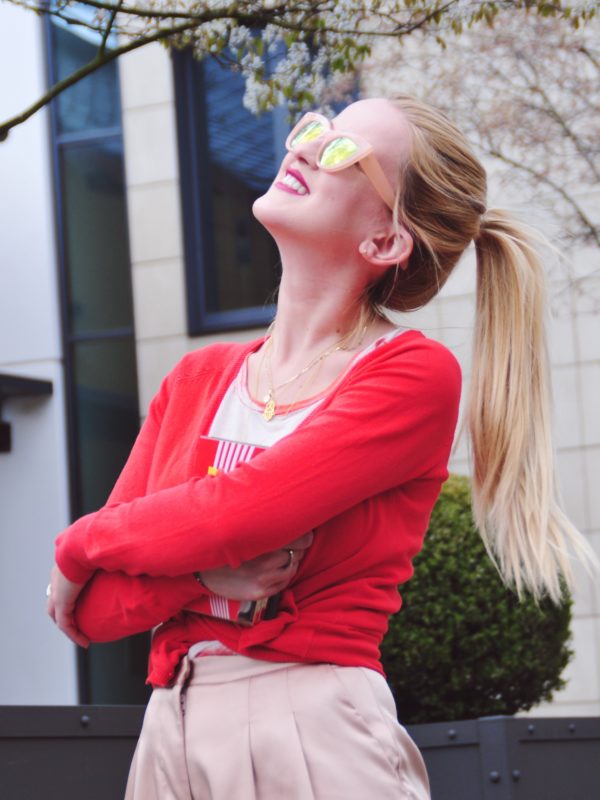 blonde beautiful russian girl smile