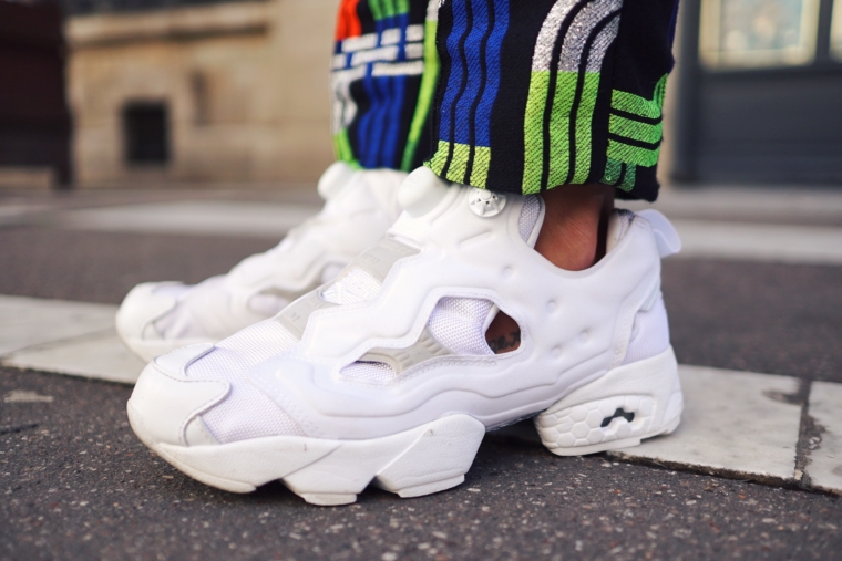 reebok insta pump fury white sneaker