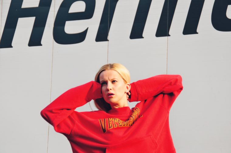 vetements exclusive matchesfashion limited edition red hoodie 