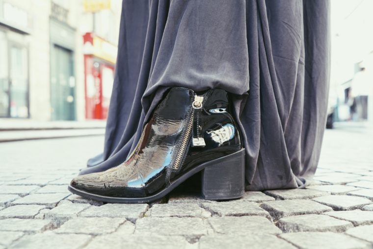 Buffalo Boots Stiefletten schwarz lack