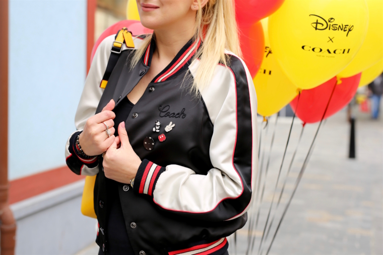 satin bomber jacket coach disney