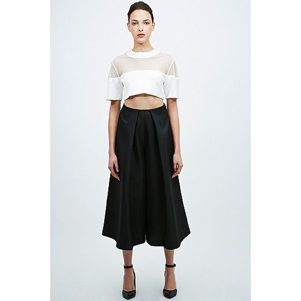 Culotte Solace - Hosenrock aus Cord in Schwarz