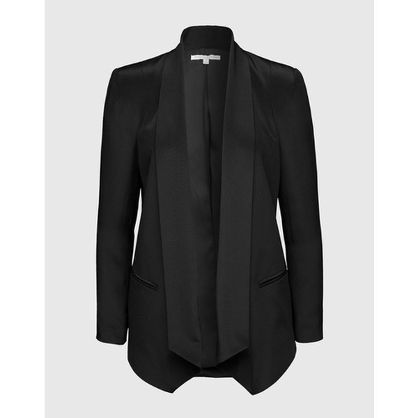 Rebecca Minkoff Oversized Smoking Blazer aus Seide 'Becky' Damen schwarz