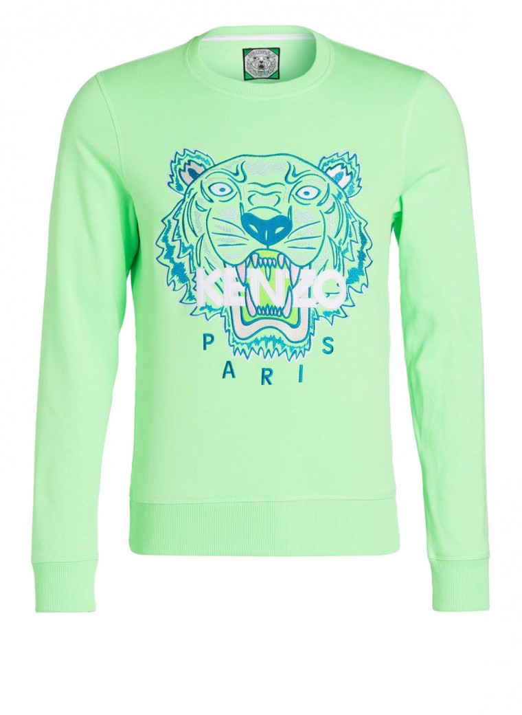 KENZO Sweatshirt tiger mint pastel