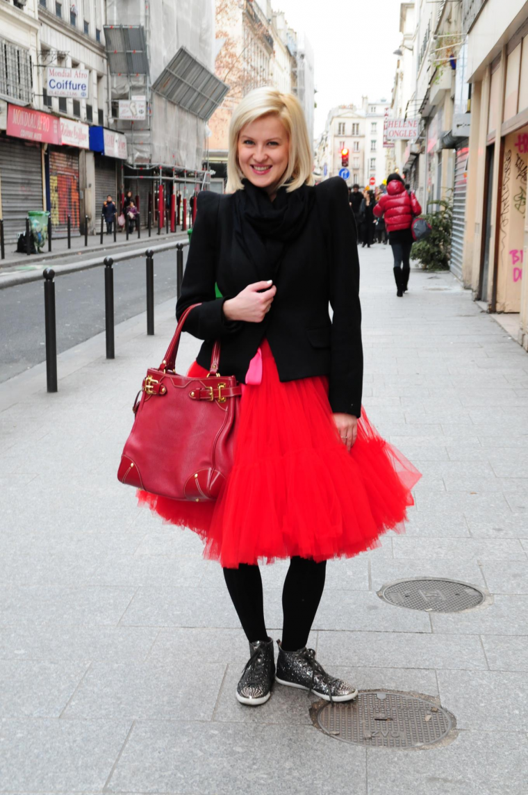 carrie bradshaw tutu skirt red
