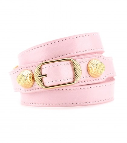 Balenciaga - Lederarmband Giant mit Nieten