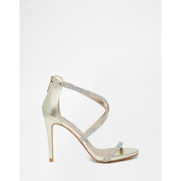 Steve Madden - Fizz - Verzierte Absatz-Sandalen in Gold - Gold