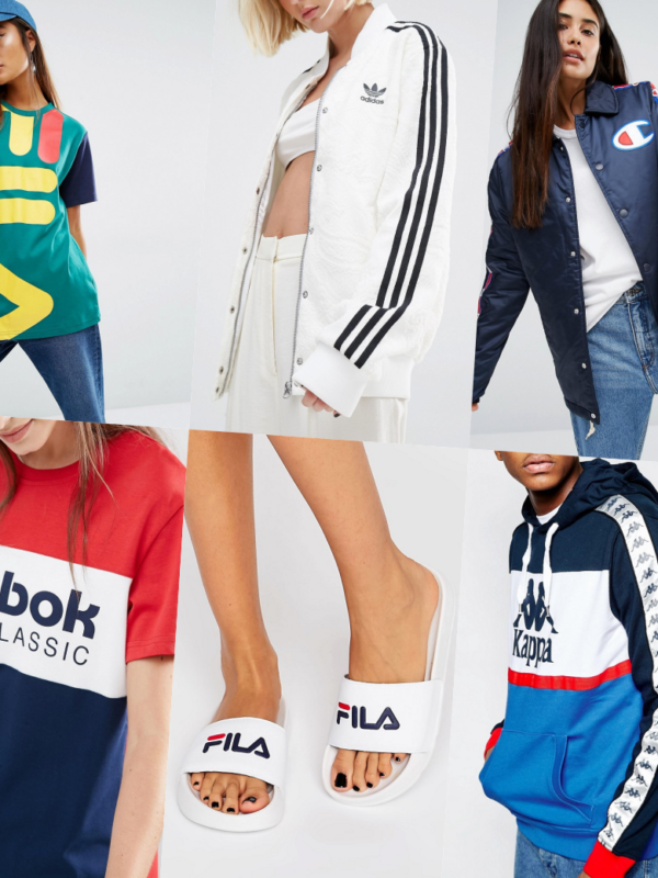 90er mode trend 90s street style kappa fila adidas reebok champion