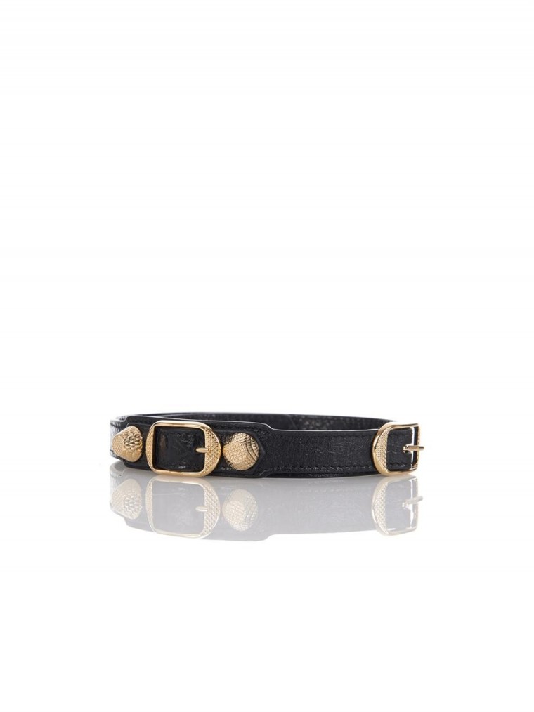 Wraparound leather bracelet balensiaga