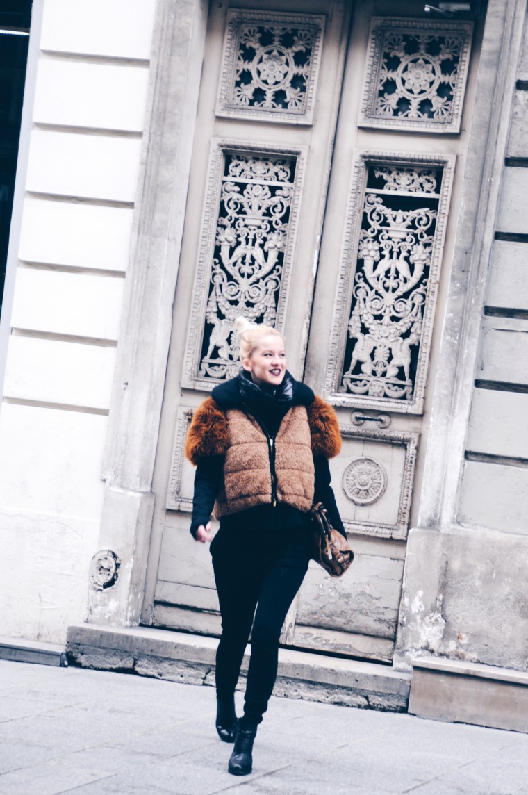 paris fashion week haute couture 2015 palina pralina blogwalk streetstyle fashion blogger german deutsch mode bloggerin köln teddy miu miu vest weste