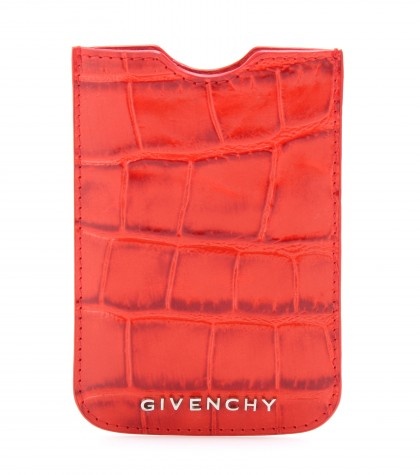 Givenchy - Etui aus geprägtem Leder für iPhone 4