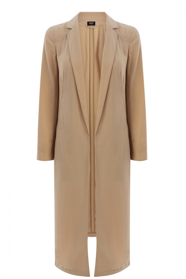 Eleganter Staubmantel beige