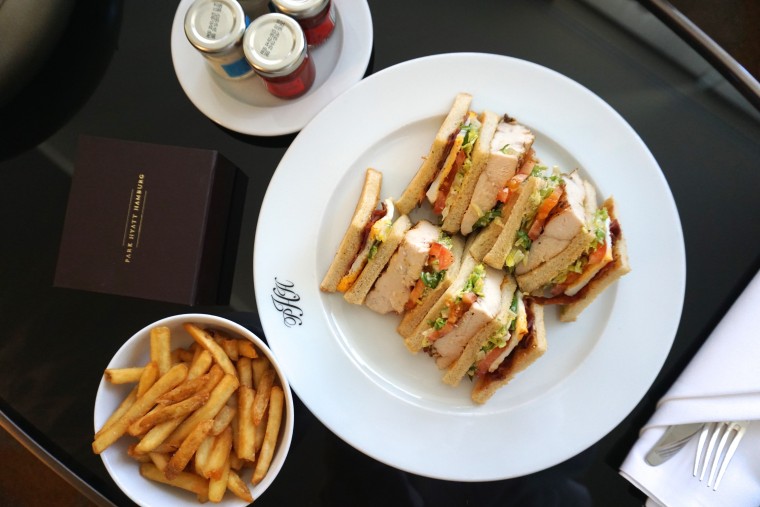 club sandwich 5 strene hotel hambug hyatt