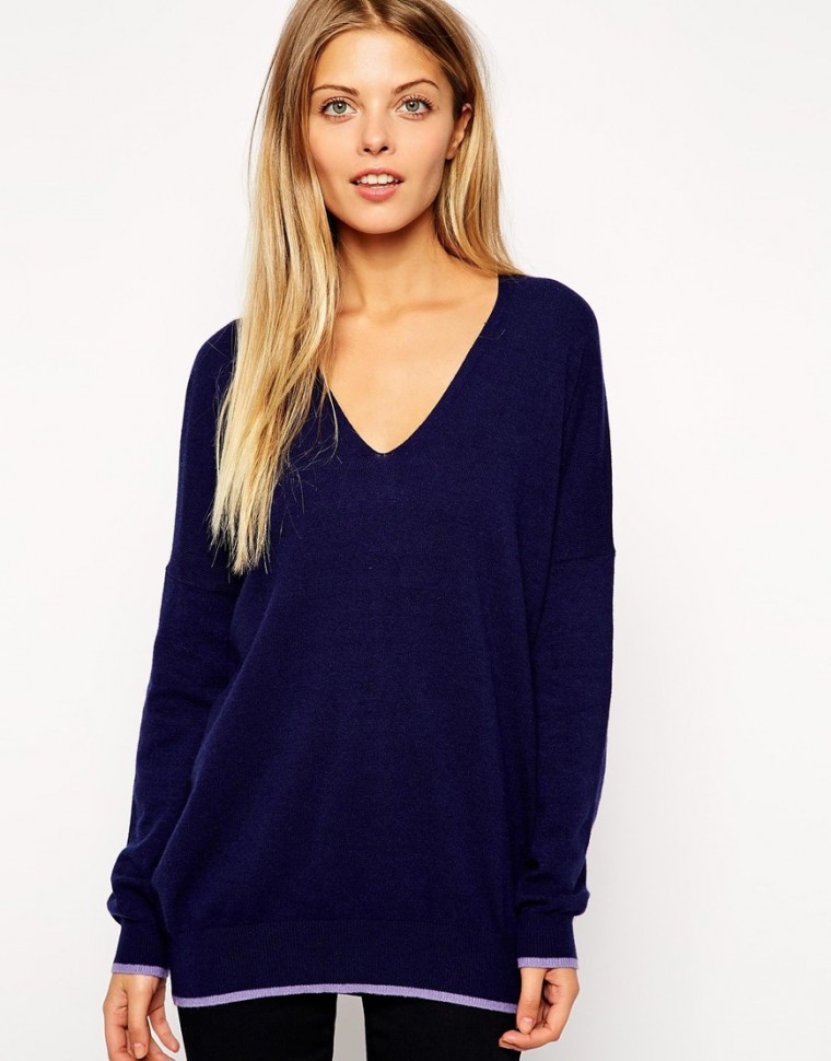 blauer pullover blue