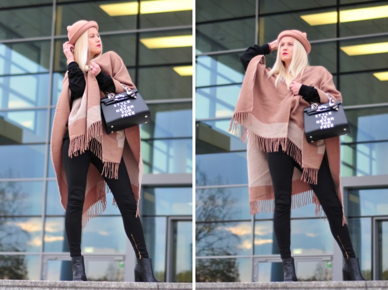 1.Cape: ASOS, 2.Hut/Hat & Tasche/Bag: Sassy Classy, 3.Pullover & Leggings: Zara, 4.Schuhe/Shoes: Buffalo, 5.Armcandy: Bottega Veneta & Louis Vuitton, 6.Uhr/Watch: Montblanc blogwalk tv must have haves vox rtl mode fashion blog blogger köln cologne deutsch deutschland palina pralina palinapralina photo foto shooting