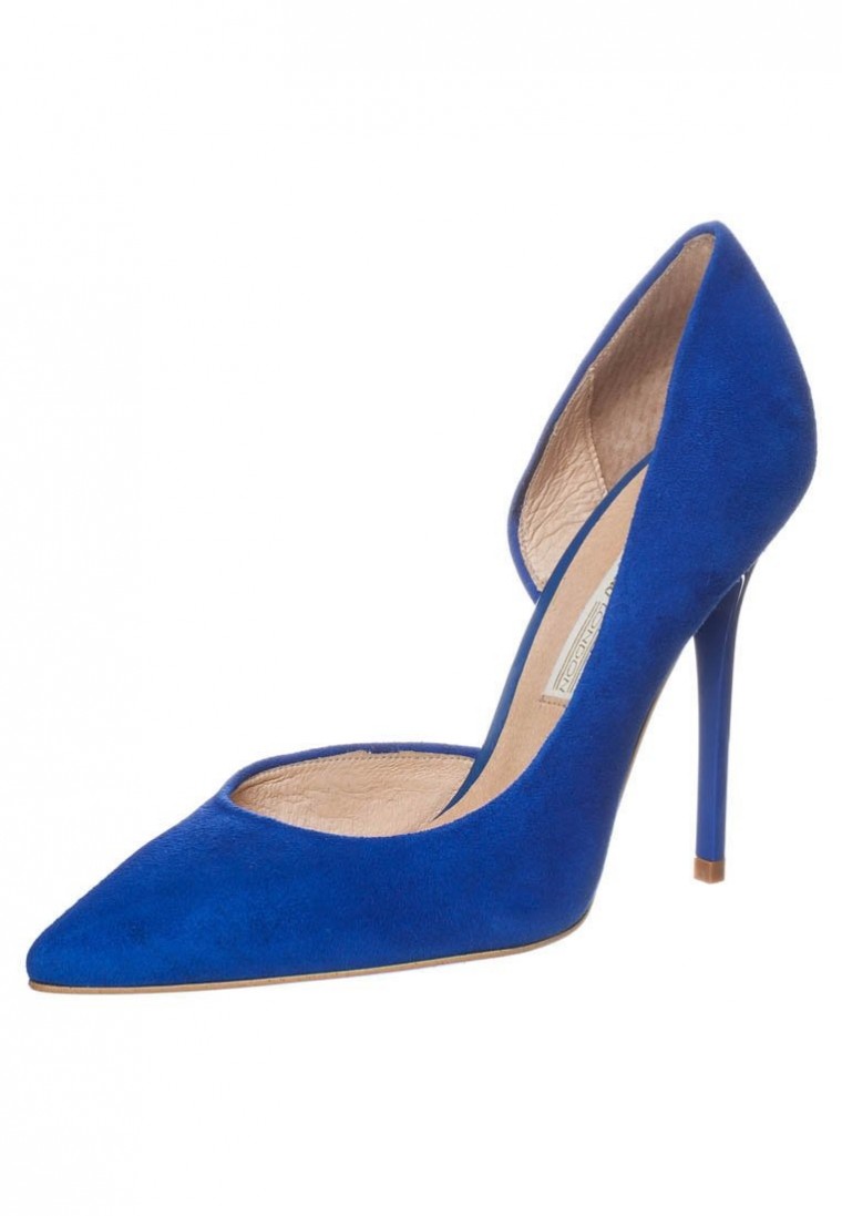 Buffalo Pumps suede blue electric