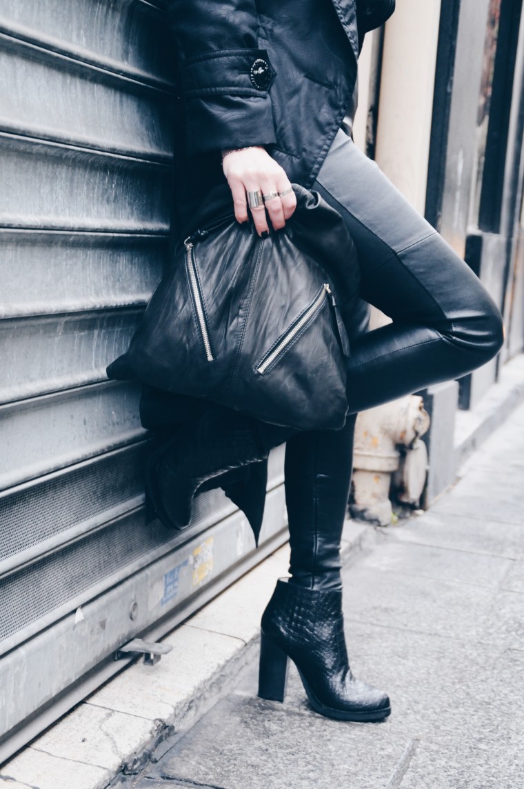 paris haute couture fashion week 2015 streetstyle dior details buffalo asos leder leather schwarz black palina pralina blogwalk