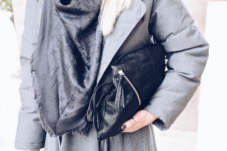asos louis vuitton schwarz grau grey black details bag tasche schaal
