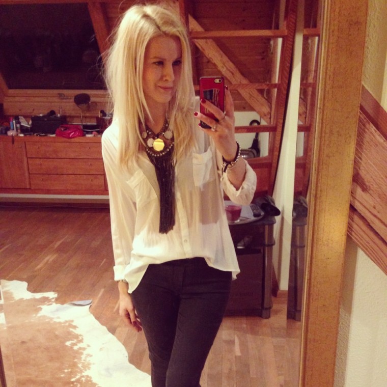 Rocking my statement necklace