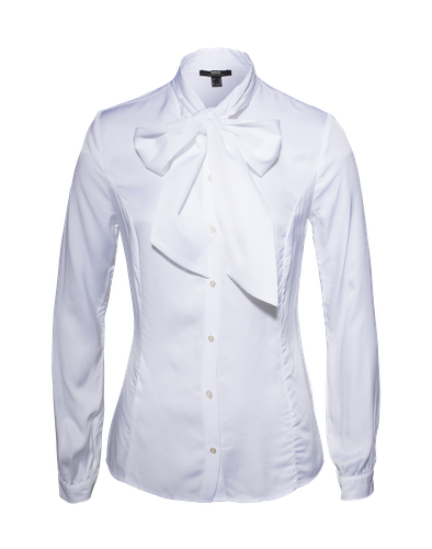 MEXX Bluse mit Schluppe '14IT104' weiß schleife