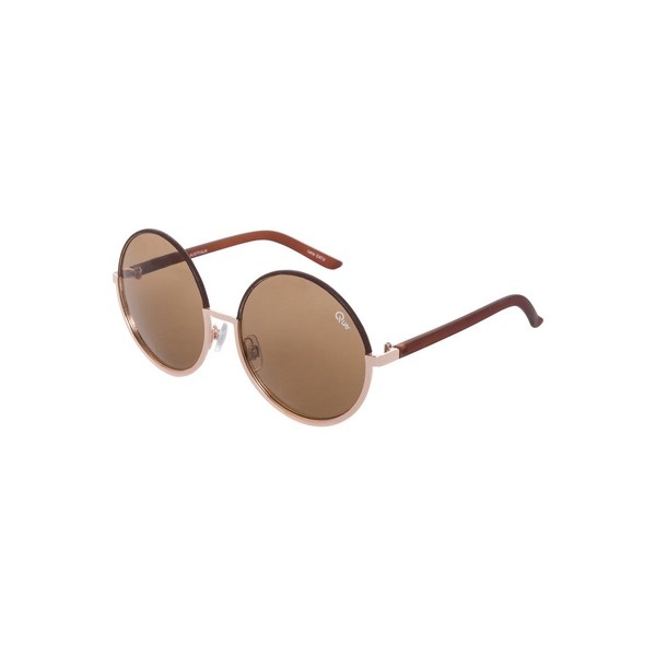 Quay CARA Sonnenbrille goldfarben/braun