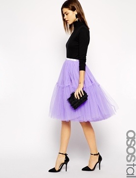 ASOS TALL - Netzstoffrock im Tutu-Stil - tüll lavendel lila pastel