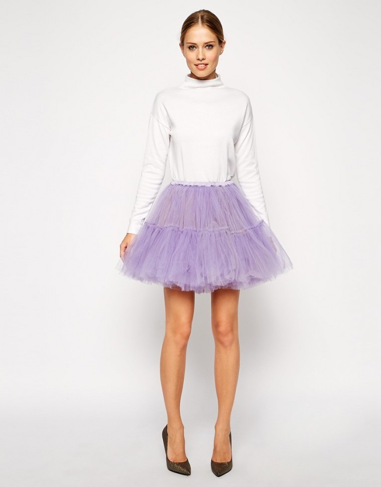 ASOS - Skaterrock aus Tüll - Lavendel lila pastel tutu