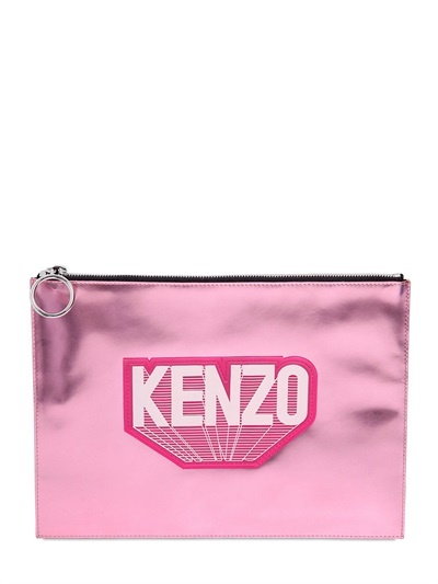 KENZO - LEDERPUCH MIT SPIEGELEFFEKT 