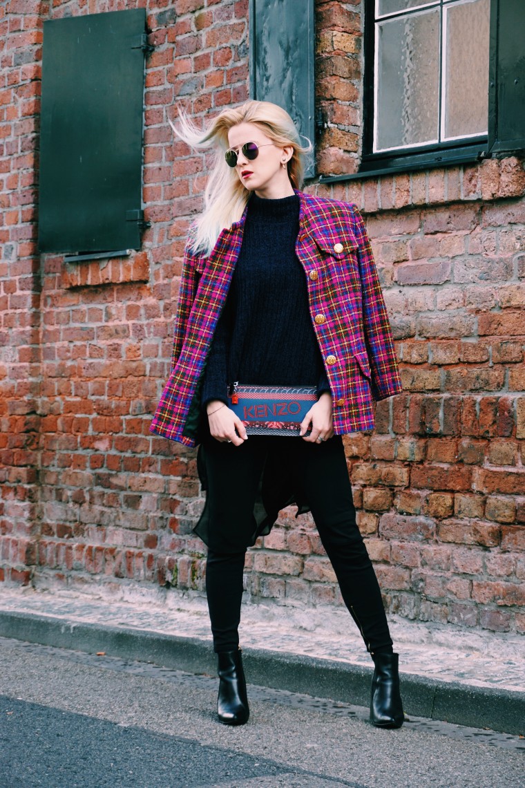 kenzo clutch palina pralina london blogwalk fashion blogger givenchy tweed boucle blazer lila pink fashion blogger rtl vox köln